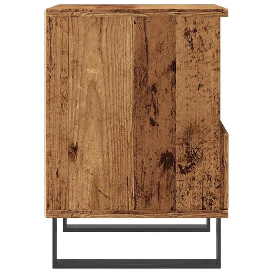 Tables de chevet 2 pcs vieux bois 40x35x50 cm bois d’ingénierie - 7