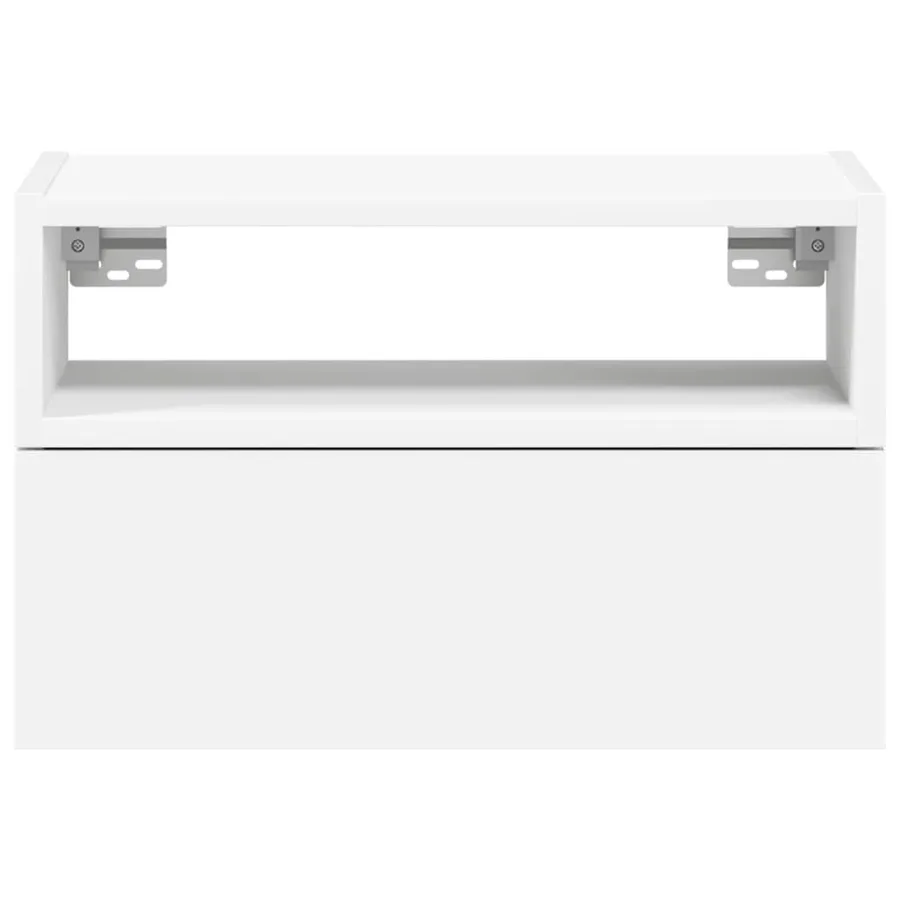Table de chevet murale blanc 45x26x28,5 cm - 4