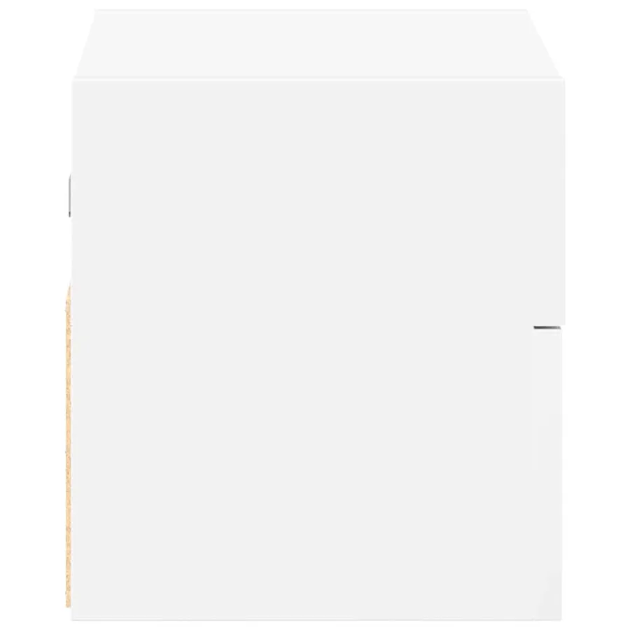 Table de chevet murale blanc 45x26x28,5 cm - 6