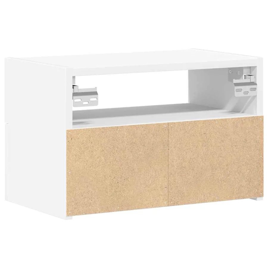 Table de chevet murale blanc 45x26x28,5 cm - 7