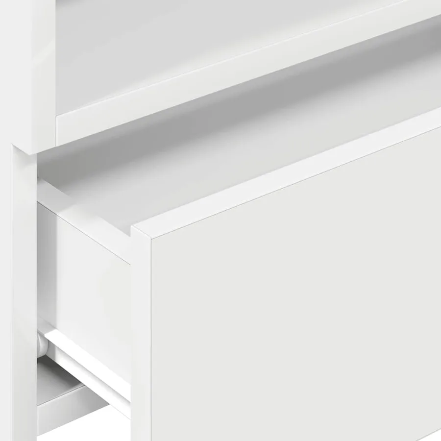 Table de chevet murale blanc 45x26x28,5 cm - 9
