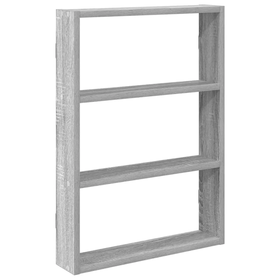 Étagère murale sonoma gris 43x9x60 cm bois ingénierie - 2