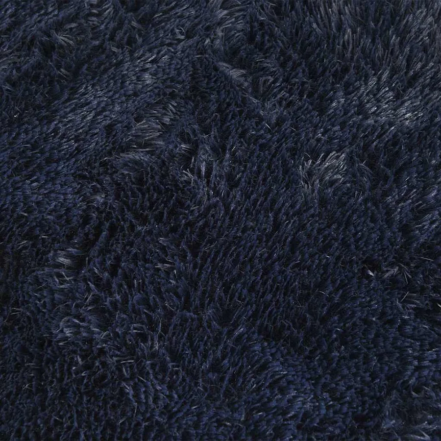 Tapis Shaggy à poils longs NAVARRA bleu marine 60x100 cm - 9
