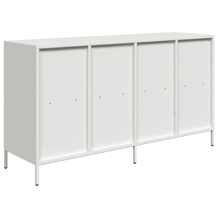 Buffet blanc 135x39x73,5 cm acier laminé à froid - 7