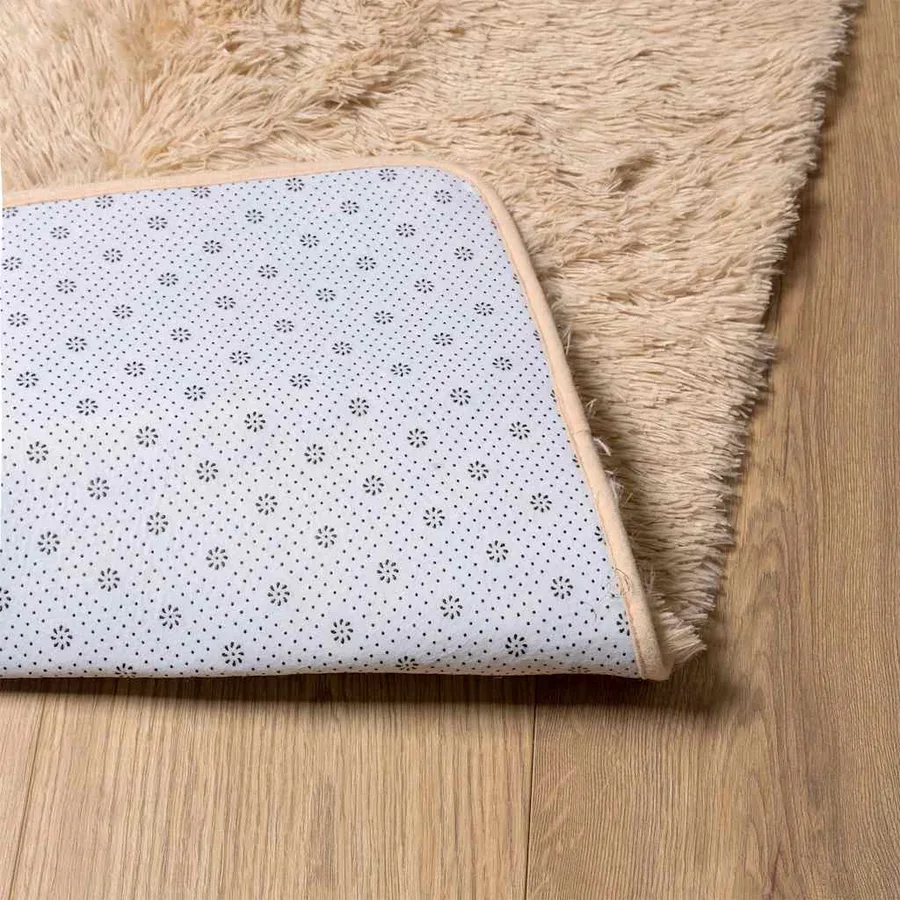 Tapis Shaggy à poils longs NAVARRA beige 200x290 cm polyester - 6