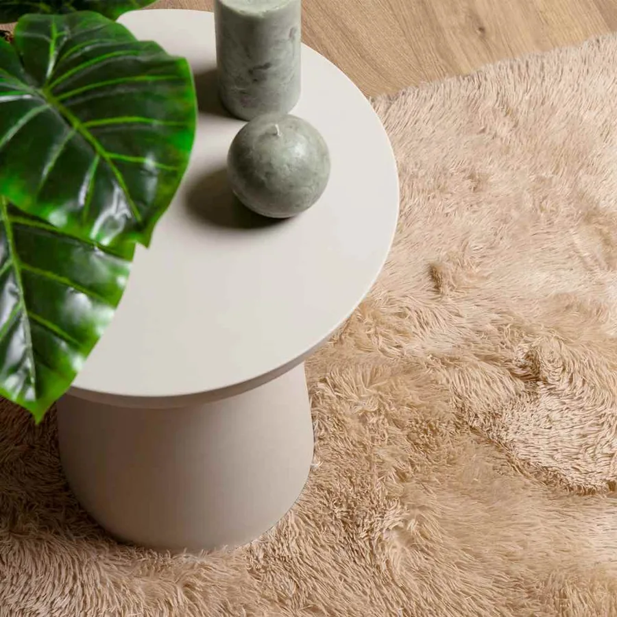 Tapis Shaggy à poils longs NAVARRA beige 200x290 cm polyester - 8