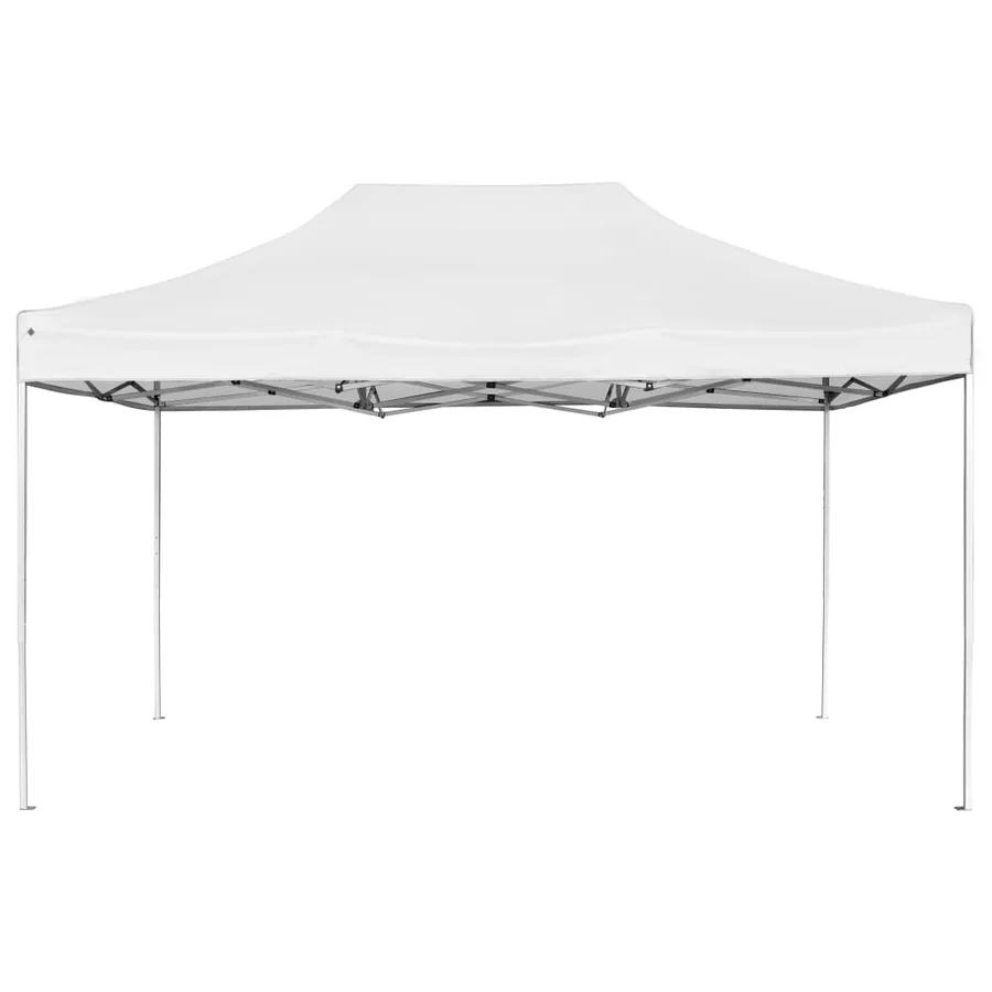 Tente de réception pliable Aluminium 4,5x3 m Blanc - 2