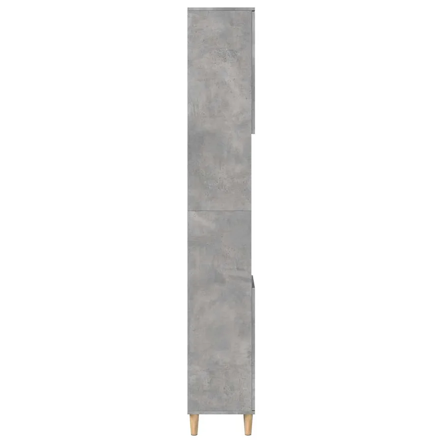 Armoire de salle de bain gris béton 30x30x190 cm - 6