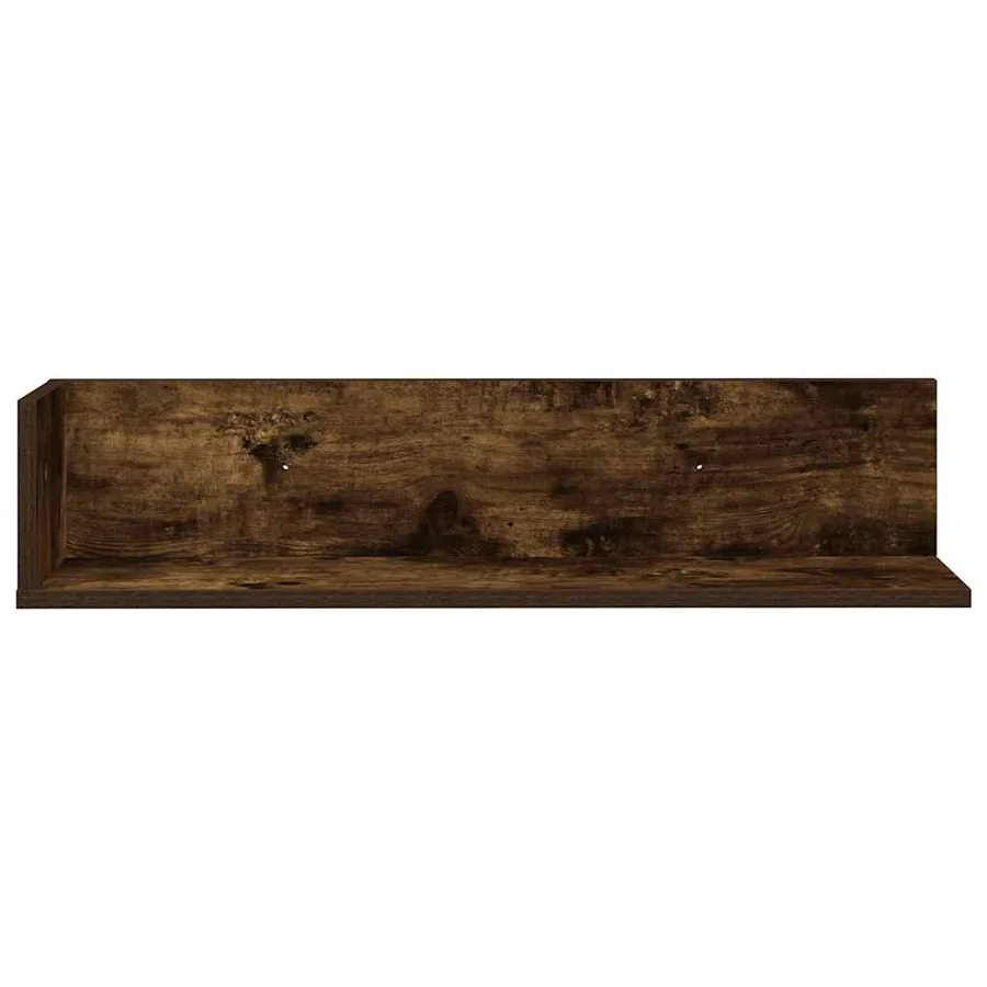 Étagères murales 2 pcs chêne fumé 75x16,5x16,5 cm - 4