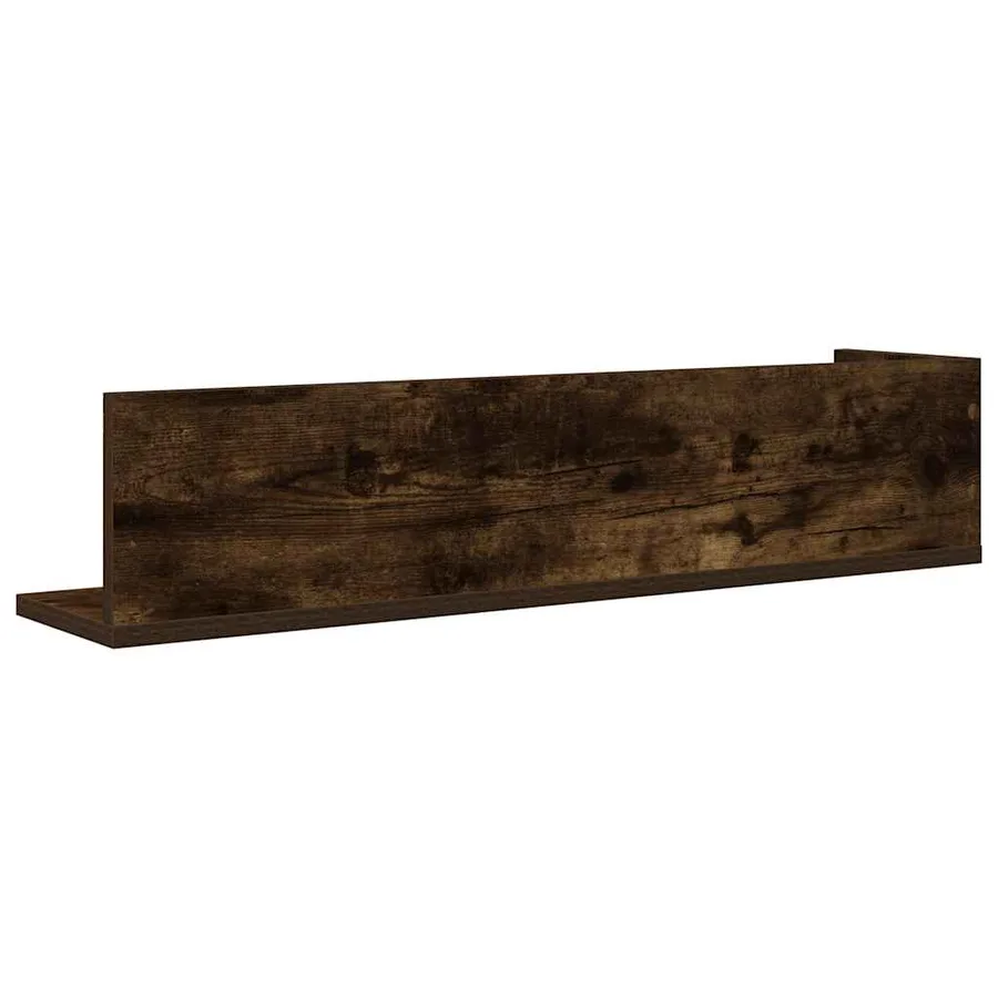Étagères murales 2 pcs chêne fumé 75x16,5x16,5 cm - 7