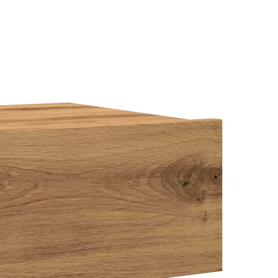 Meubles TV avec éclairages LED 2 pcs chêne artisanal - 10