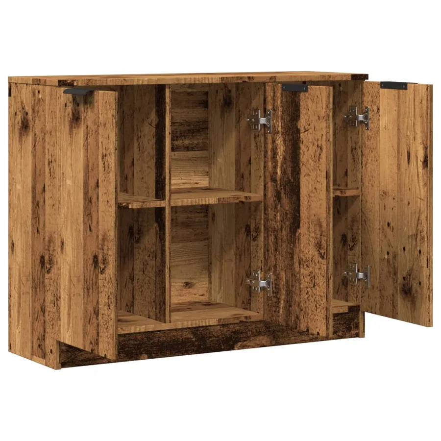 Buffet vieux bois 90,5x30x70 cm bois d'ingénierie - 5