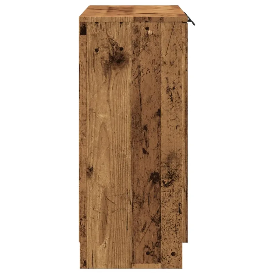 Buffet vieux bois 90,5x30x70 cm bois d'ingénierie - 6