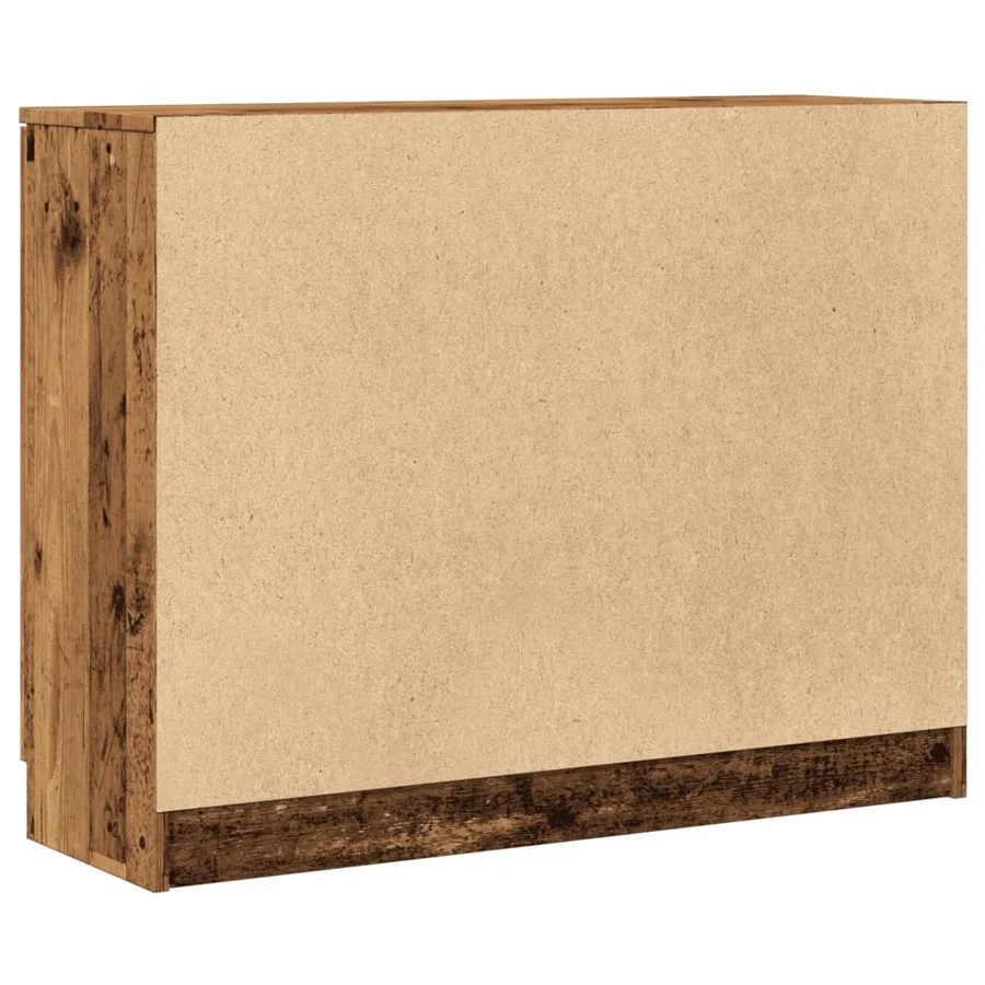 Buffet vieux bois 90,5x30x70 cm bois d'ingénierie - 7