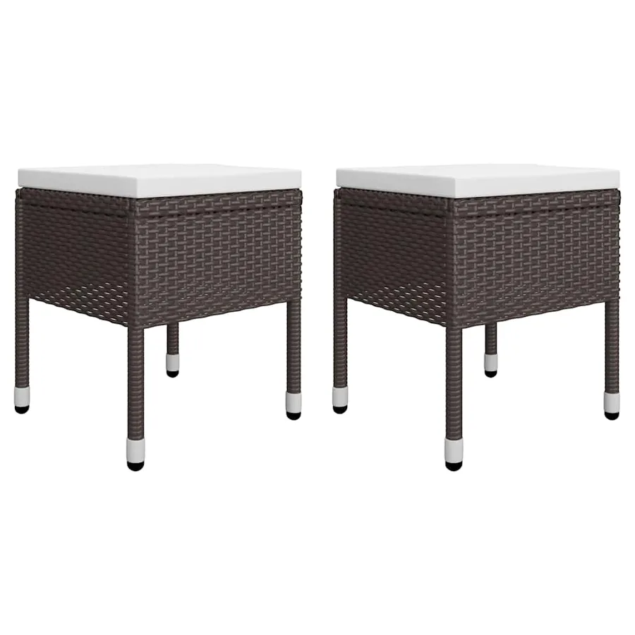Ensemble à manger de jardin 9 pcs Marron - 13