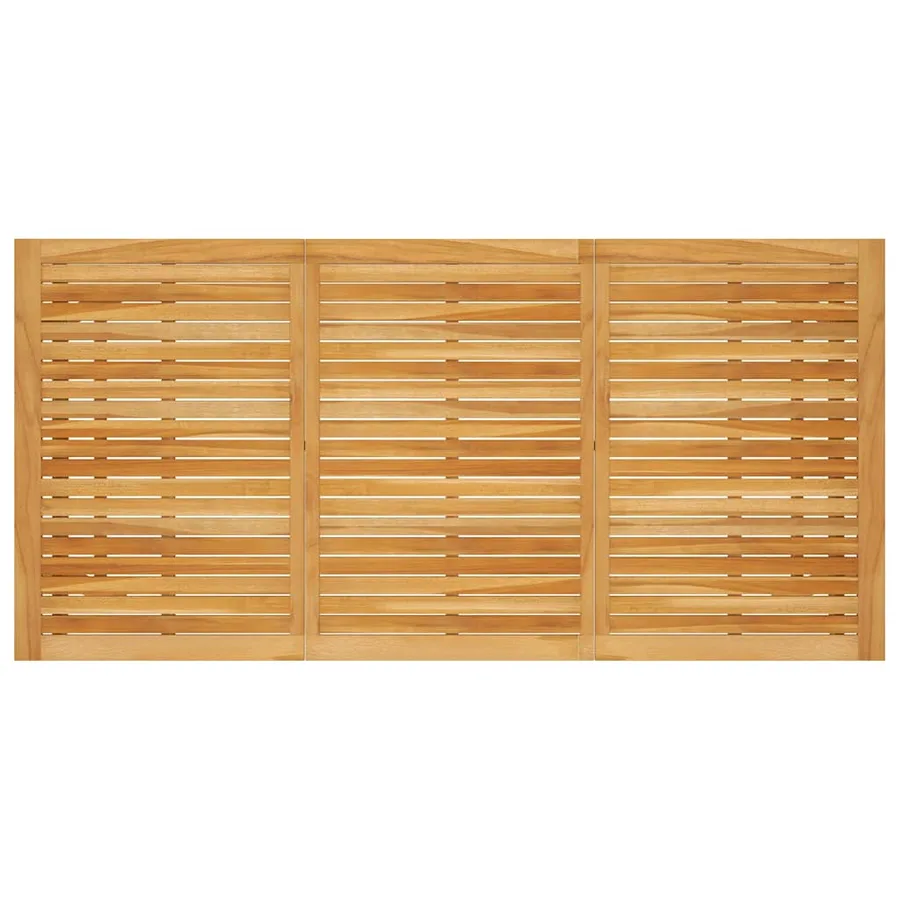 Ensemble à manger de jardin 9 pcs Marron - 5