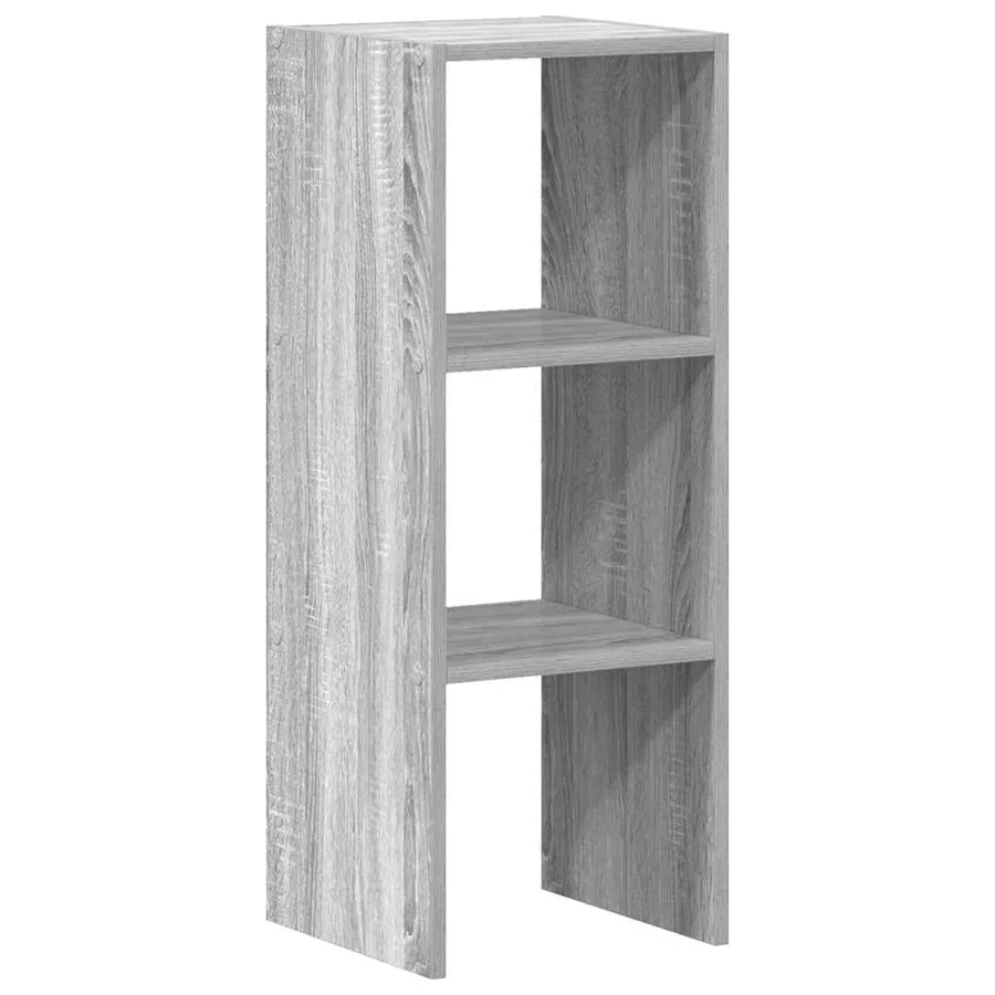 Bibliothèque empilable sonoma gris 30x30x80 cm bois ingénierie - 2