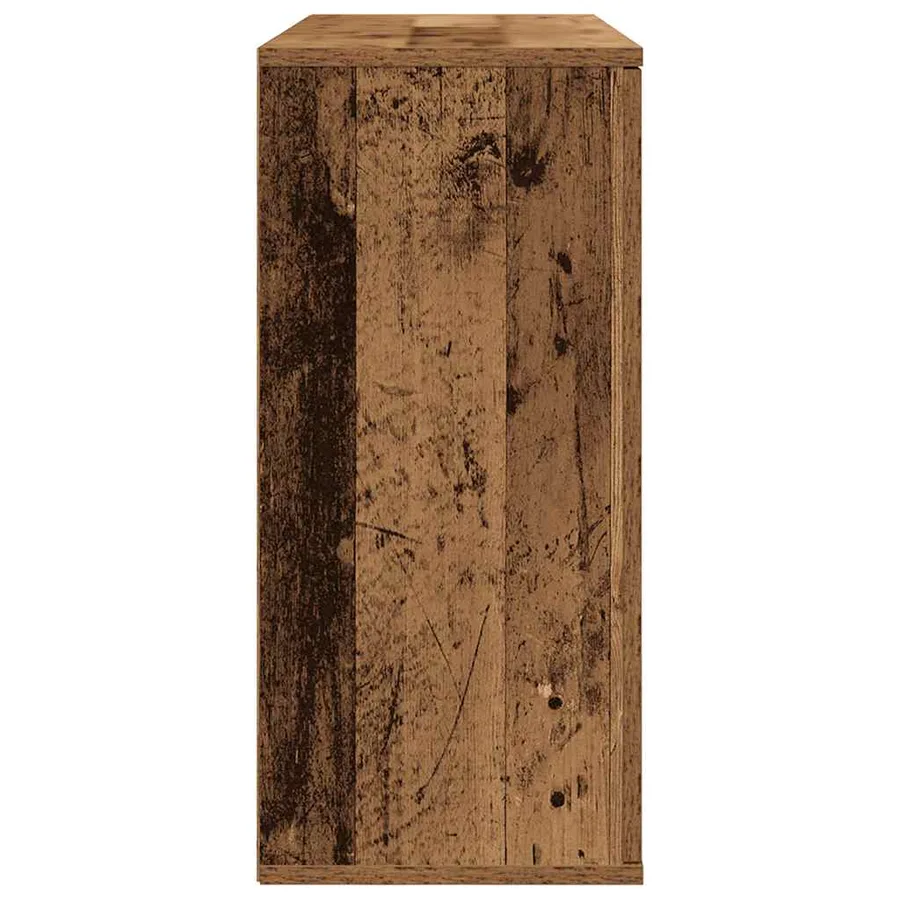 Buffet vieux bois 90x29,5x65 cm bois d'ingénierie - 5