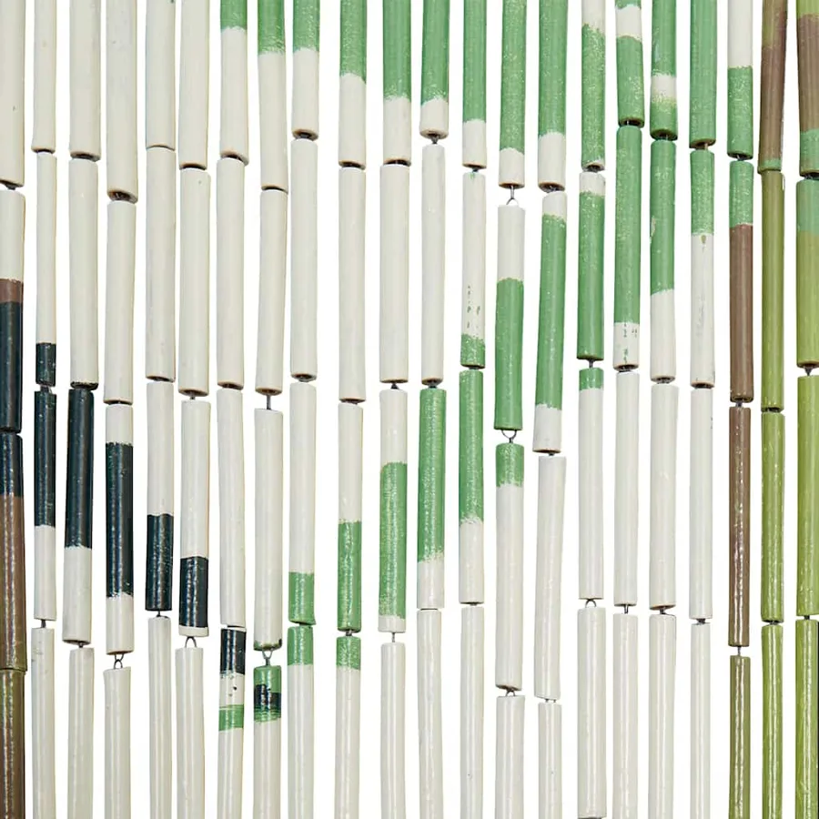 Rideau anti-insectes imprimé bambou 100x200 cm - 6