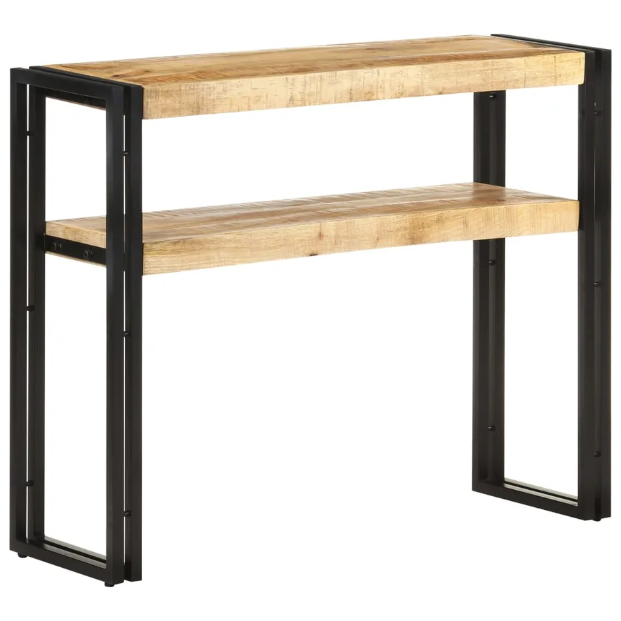 Table console 90x30x75 cm Bois de manguier brut - 6