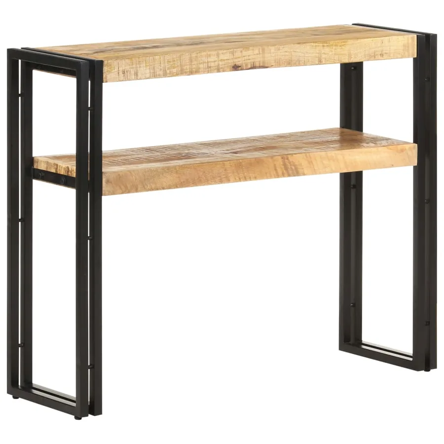 Table console 90x30x75 cm Bois de manguier brut - 9