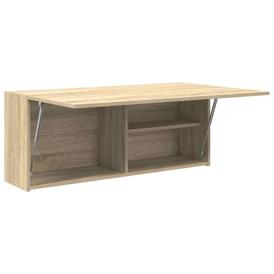 Armoire murale de bain chêne sonoma 100x25x40cm bois ingénierie - 5