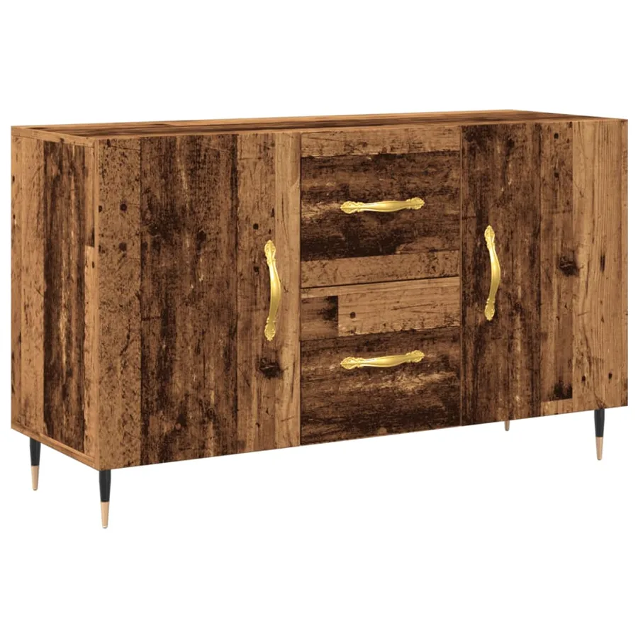 Buffet vieux bois 100x36x60 cm bois d'ingénierie - 2