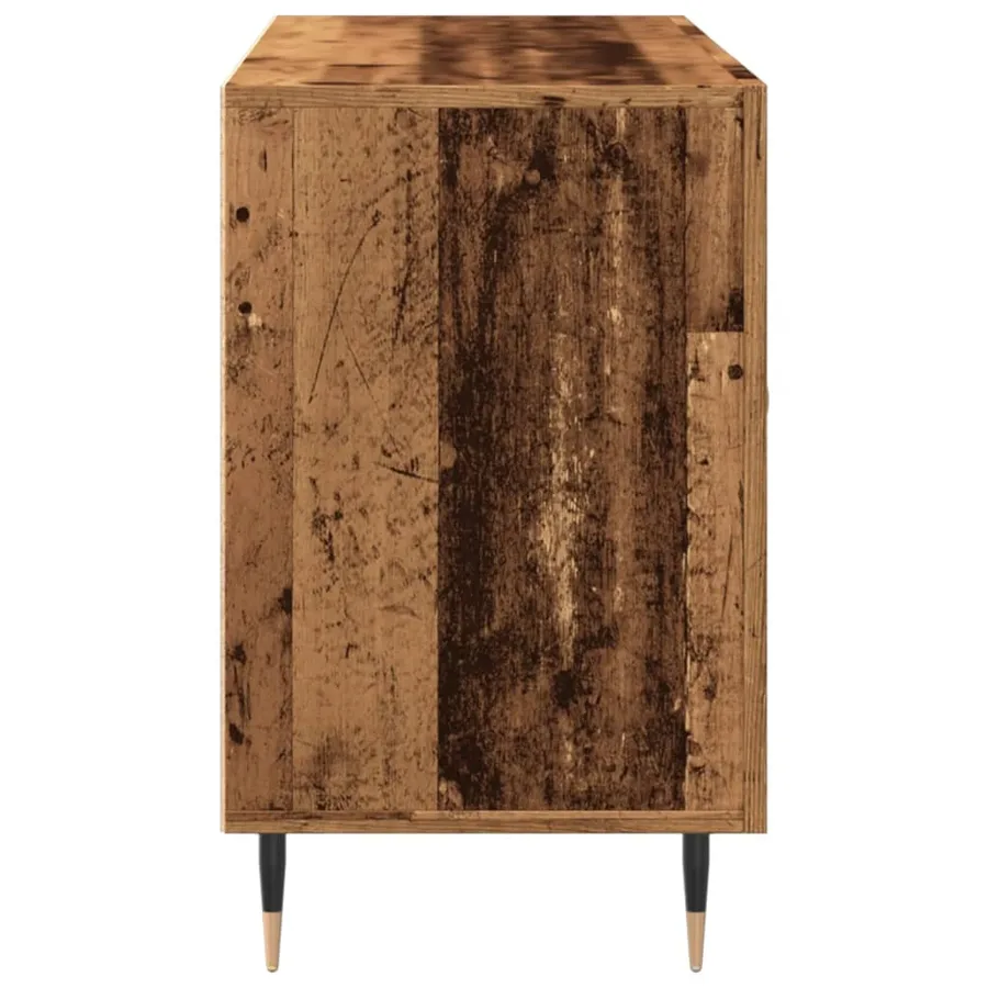 Buffet vieux bois 100x36x60 cm bois d'ingénierie - 5