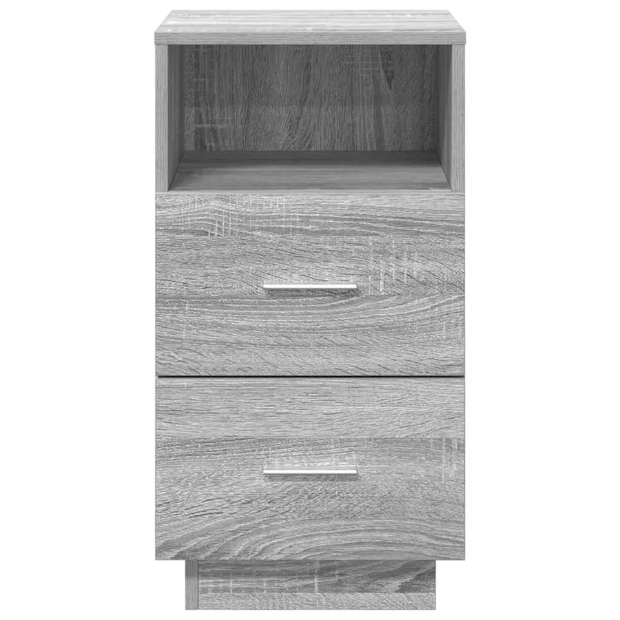 Tables de chevet 2 pcs avec 2 tiroirs sonoma gris 36x36x68 cm - 4