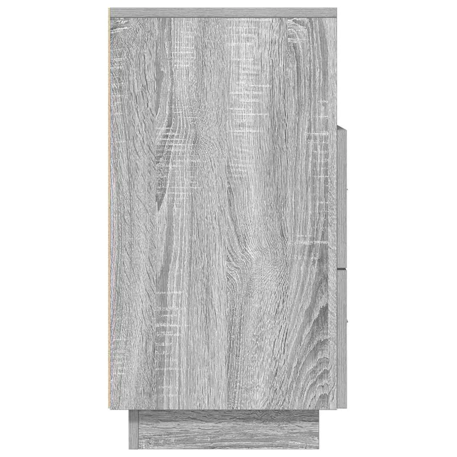 Tables de chevet 2 pcs avec 2 tiroirs sonoma gris 36x36x68 cm - 7