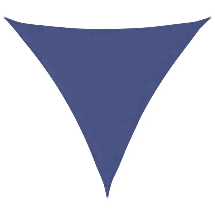 Voile de parasol tissu oxford triangulaire 6x6x6 m bleu - 2