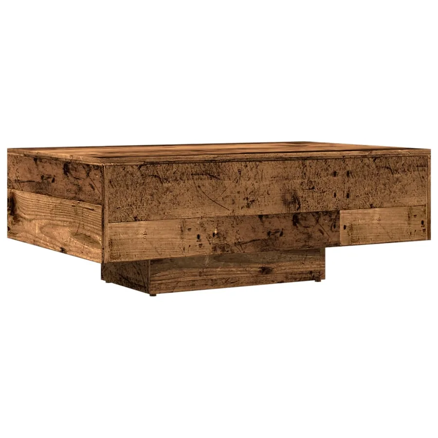 Table basse vieux bois 85x55x31 cm bois d'ingénierie - 2