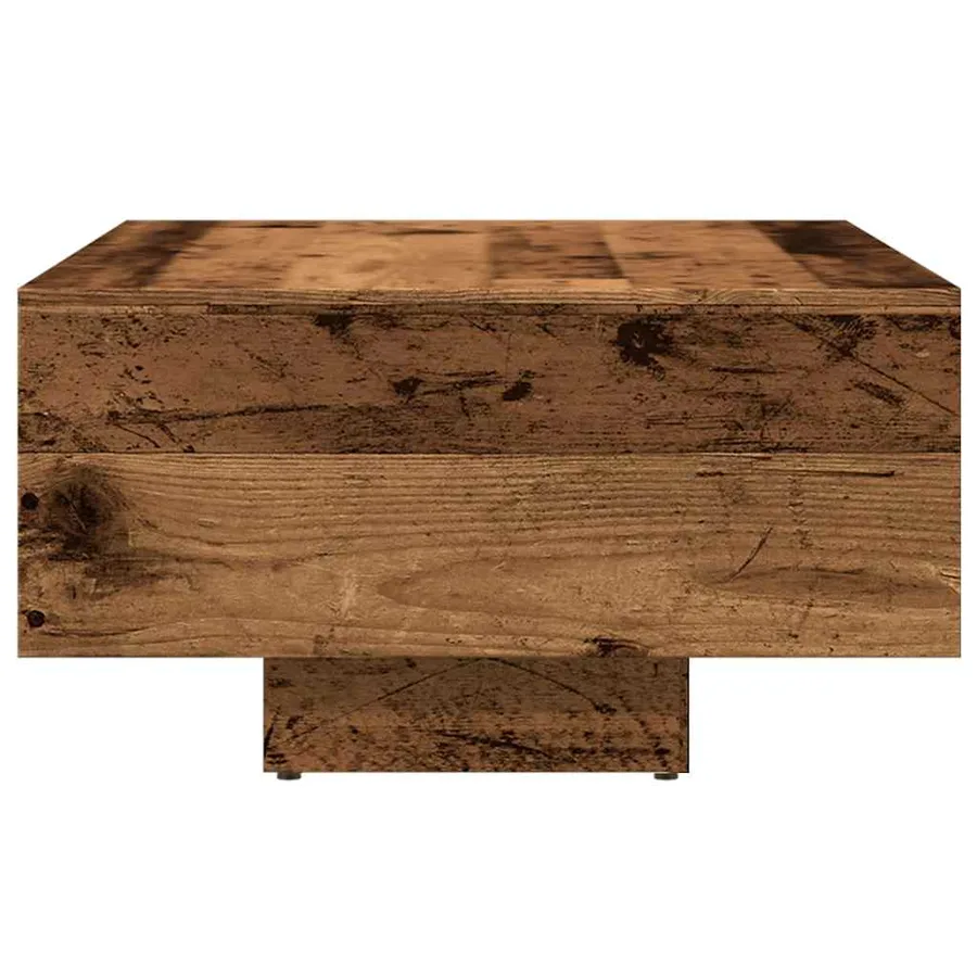 Table basse vieux bois 85x55x31 cm bois d'ingénierie - 5