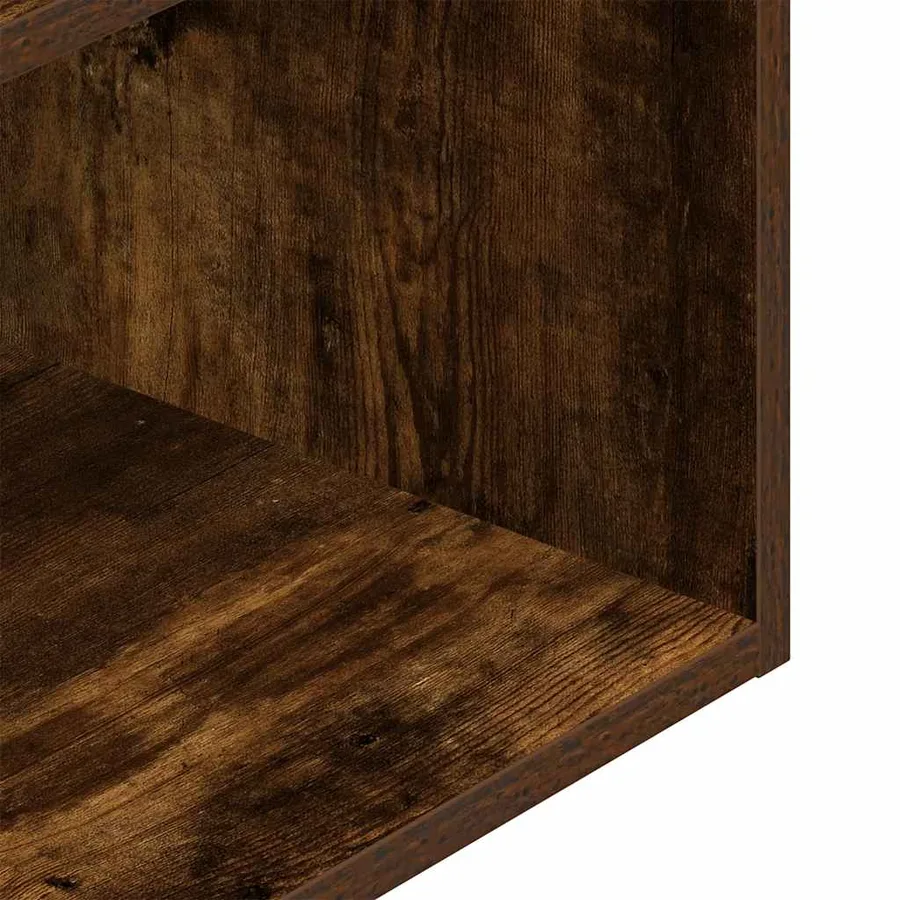 Tables de chevet avec tiroir 2 pcs chêne fumé 35x34x66,5 cm - 10