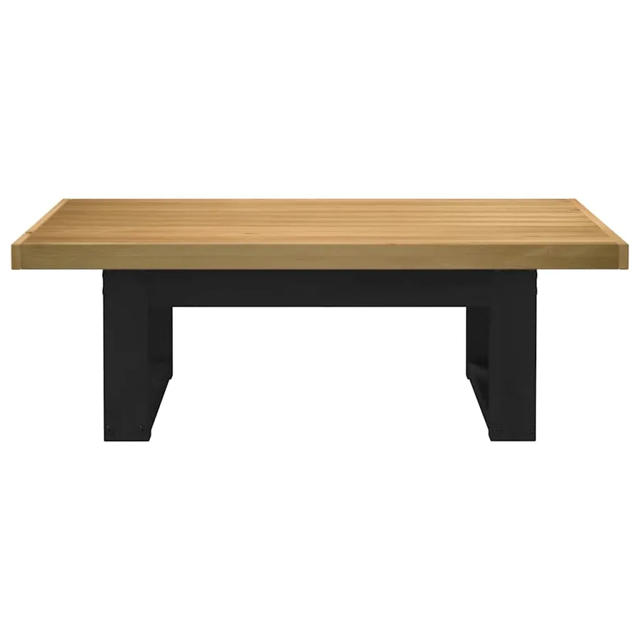 Table basse NOAIN pieds en forme de U 120x60x40 cm massif pin - 3