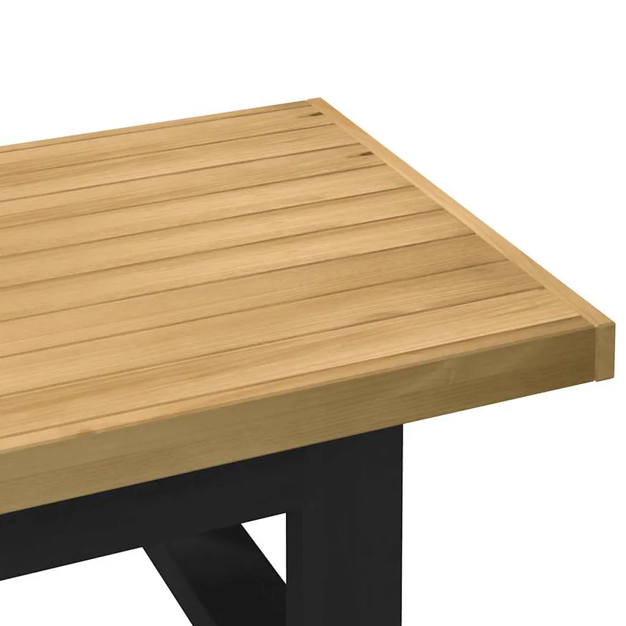 Table basse NOAIN pieds en forme de U 120x60x40 cm massif pin - 6