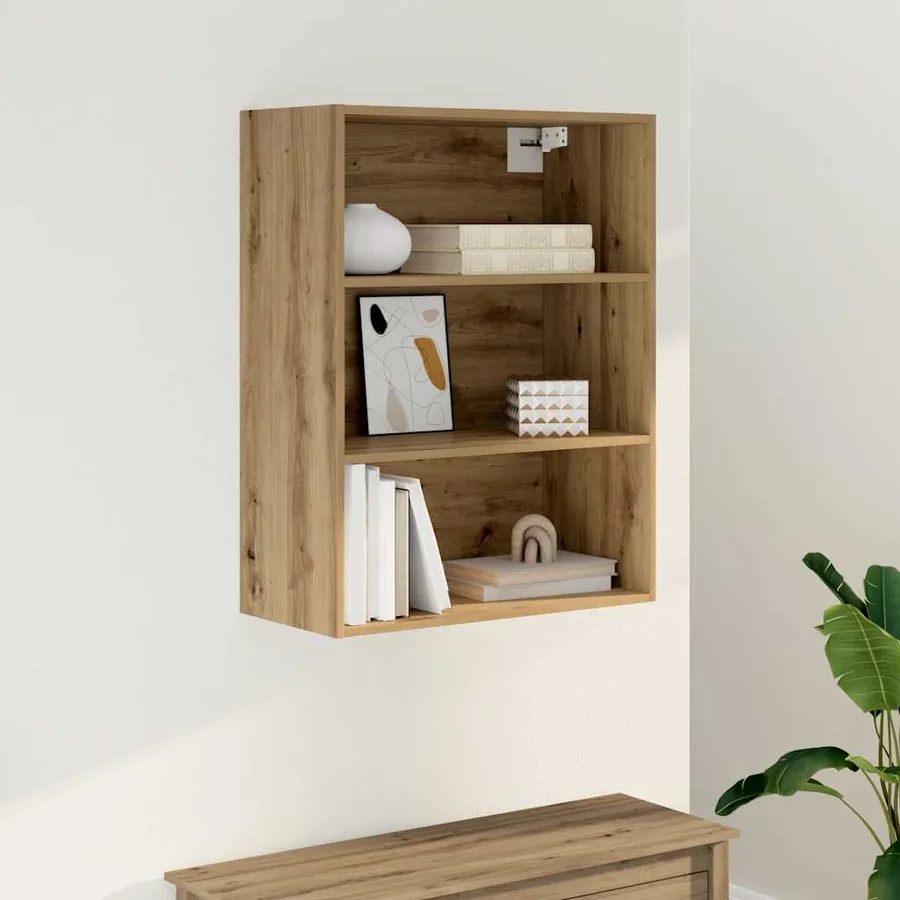 Armoire murale suspendue chêne artisanal 69,5x32,5x90 cm