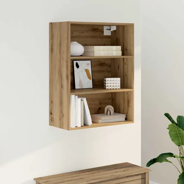 Armoire murale suspendue chêne artisanal 69,5x32,5x90 cm