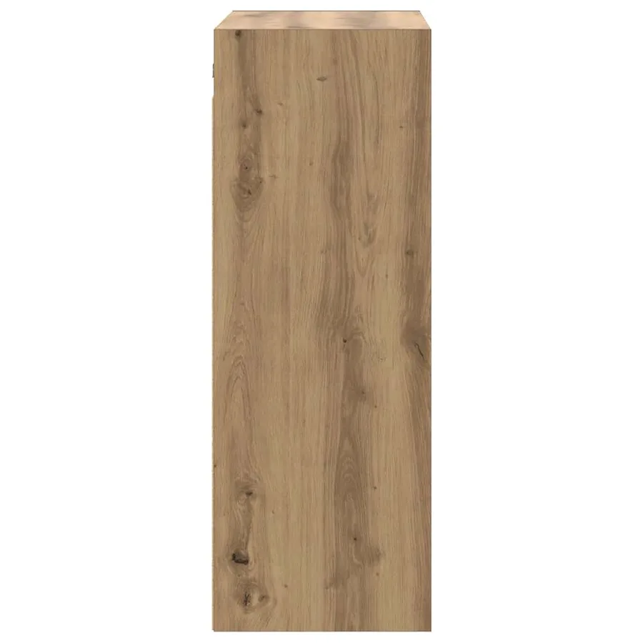 Armoire murale suspendue chêne artisanal 69,5x32,5x90 cm - 5