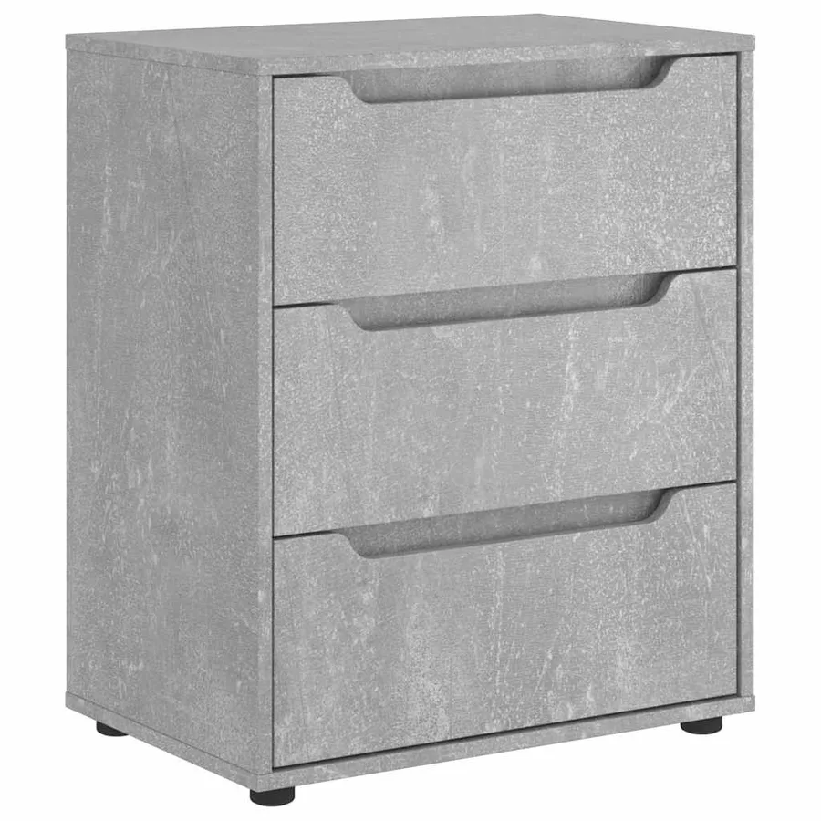 Buffet VISNES gris béton 60x40x73 cm bois d'ingénierie - 2