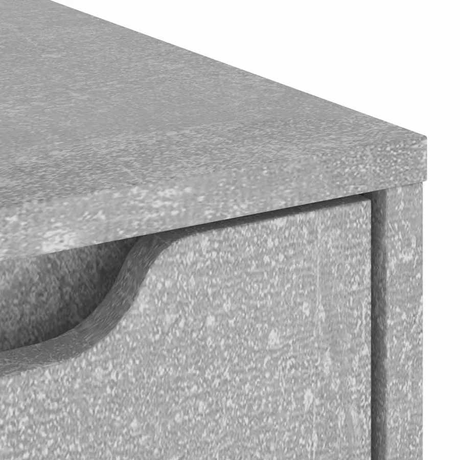 Buffet VISNES gris béton 60x40x73 cm bois d'ingénierie - 9