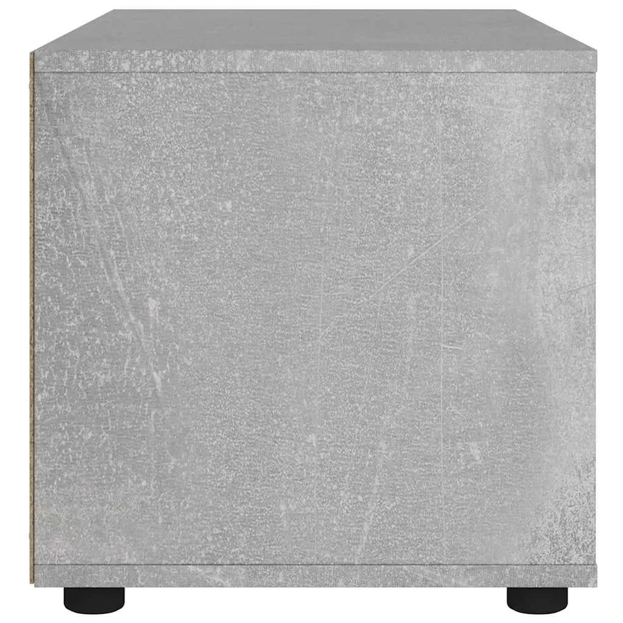 Meuble TV VISNES gris béton 60x40x38 cm bois d'ingénierie - 7