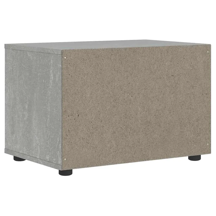 Meuble TV VISNES gris béton 60x40x38 cm bois d'ingénierie - 8