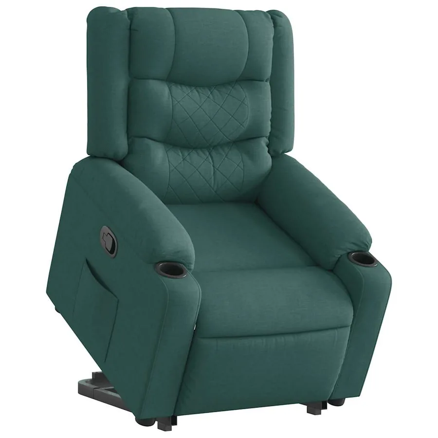 Fauteuil inclinable vert foncé tissu