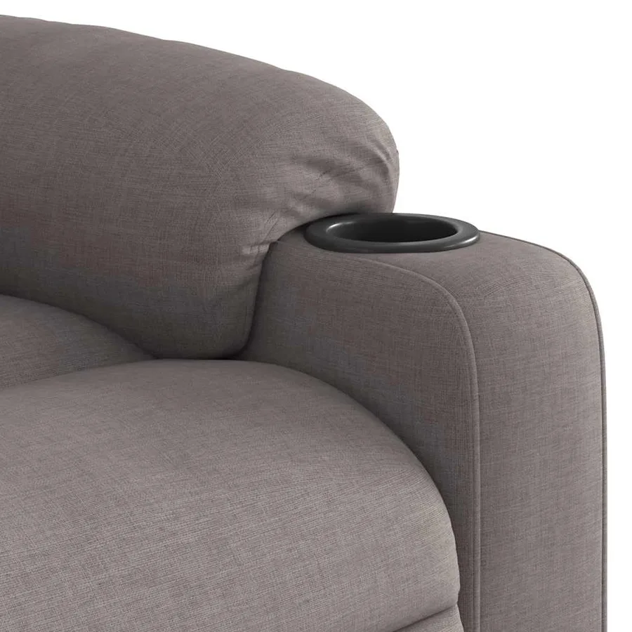 Fauteuil inclinable électrique Taupe Tissu - 11