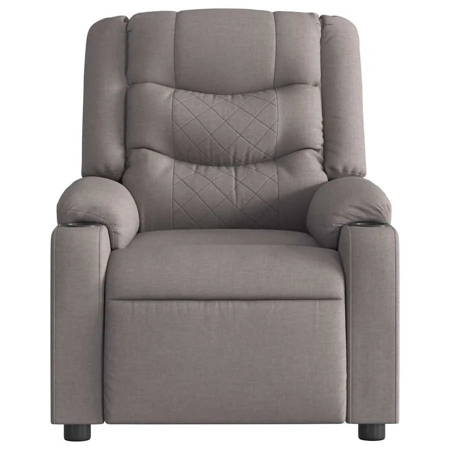 Fauteuil inclinable électrique Taupe Tissu - 5