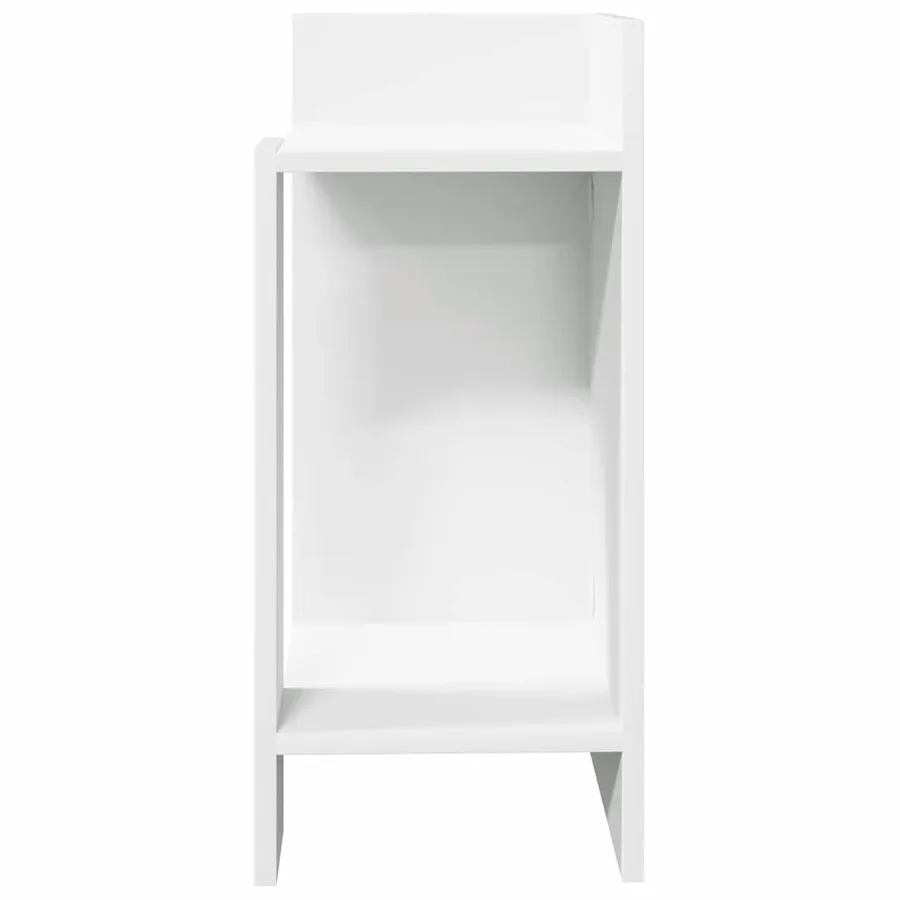 Table d'appoint avec étagère blanc 25,5x27x60 cm - 4