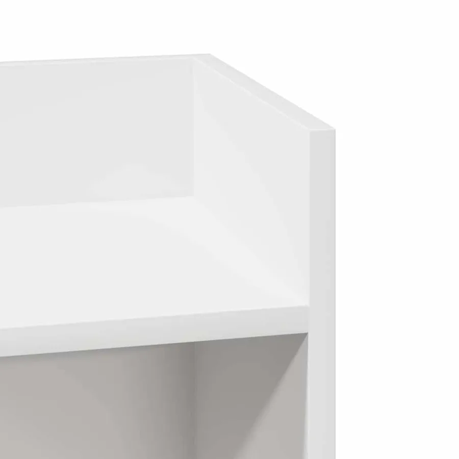 Table d'appoint avec étagère blanc 25,5x27x60 cm - 7