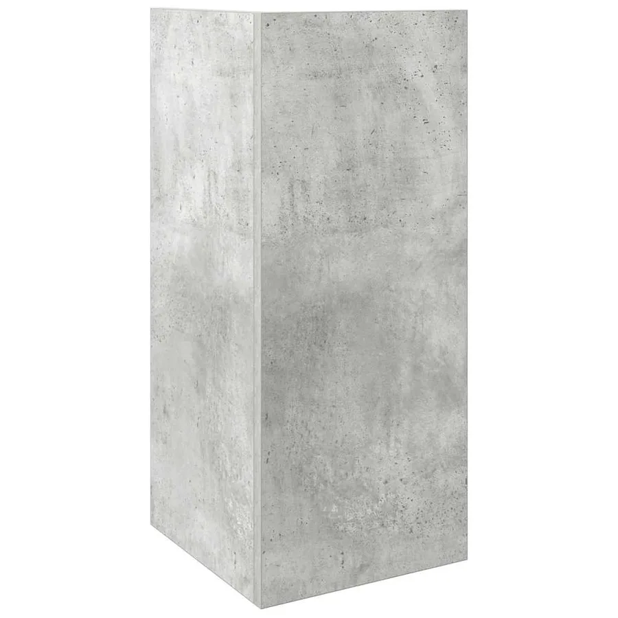 Tables d'appoint 2 pcs avec étagère gris béton 25,5x27x60 cm - 7