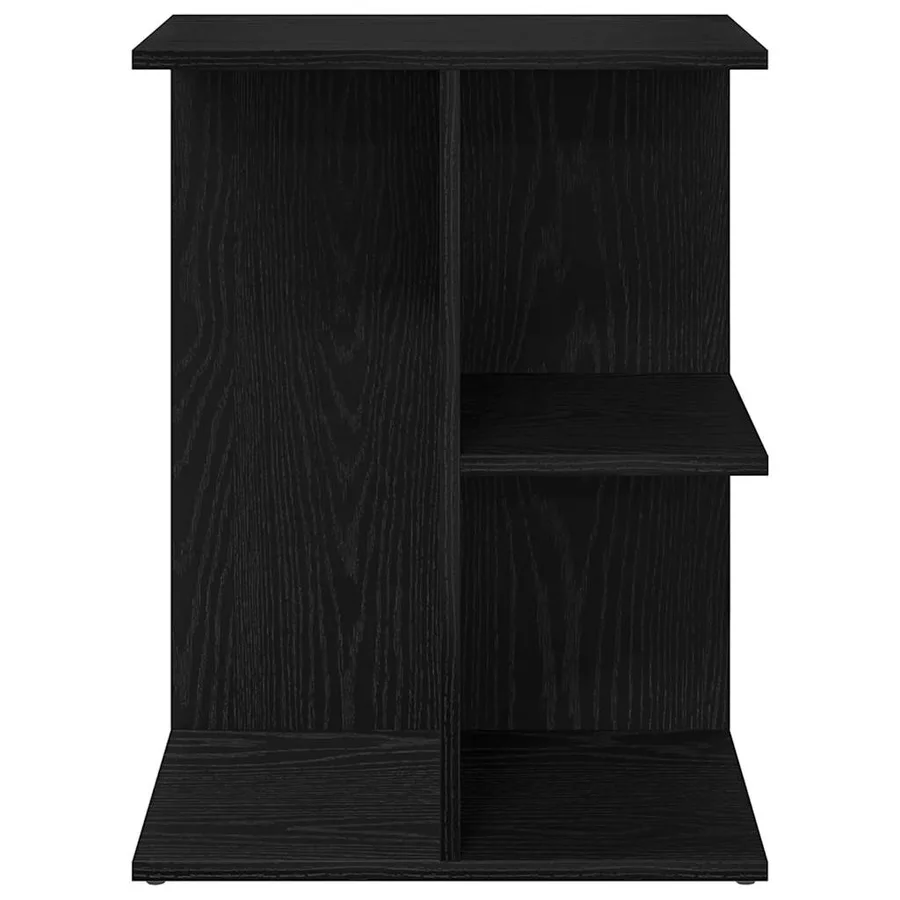 Table de chevet chêne noir 46,5x29x61 cm bois d’ingénierie - 4